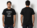 Hands Off Iran tee