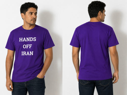 Hands Off Iran tee